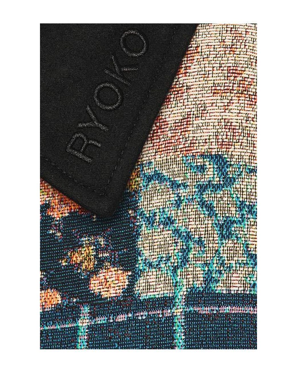Ryoko Rain Blue Quilted Tapestry Work Jacket for men