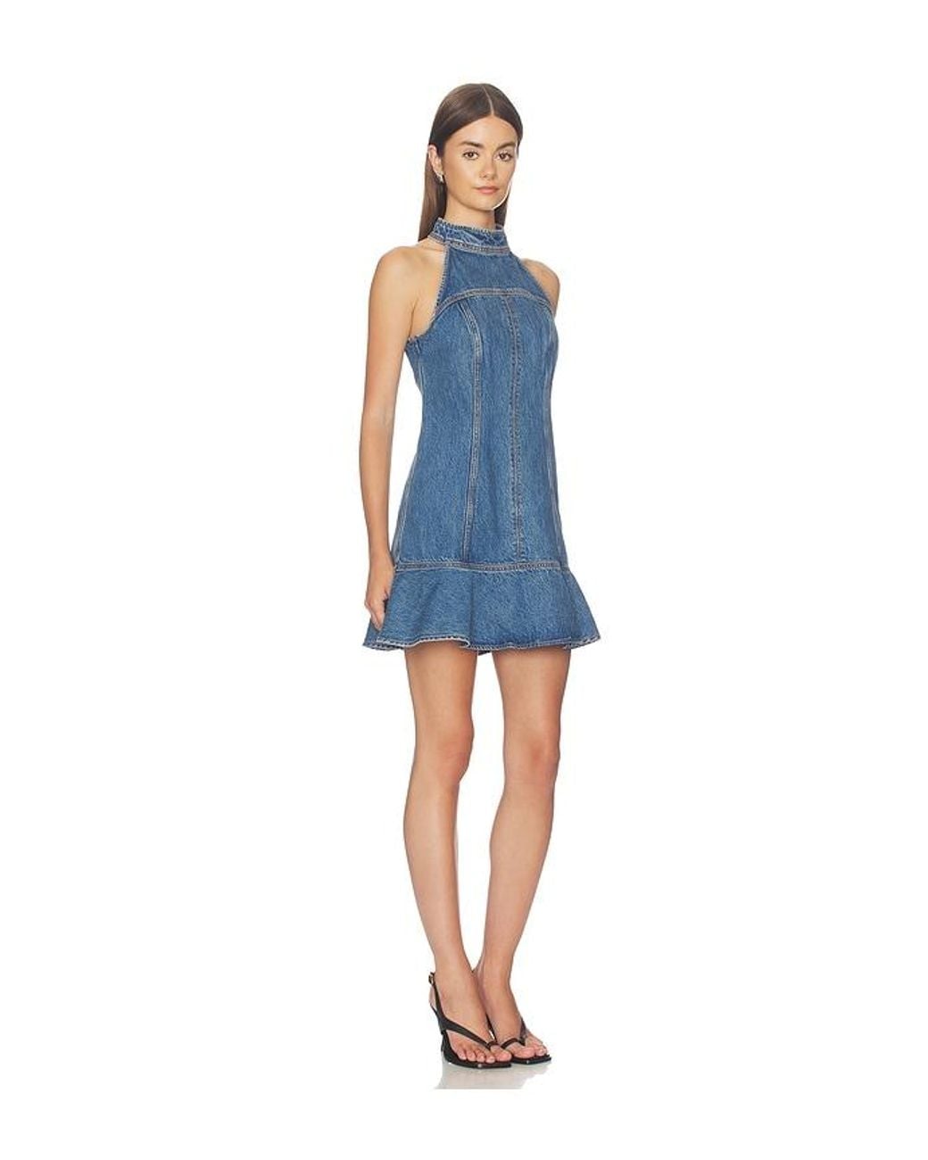 Cult Gaia Blue Neroli Dress