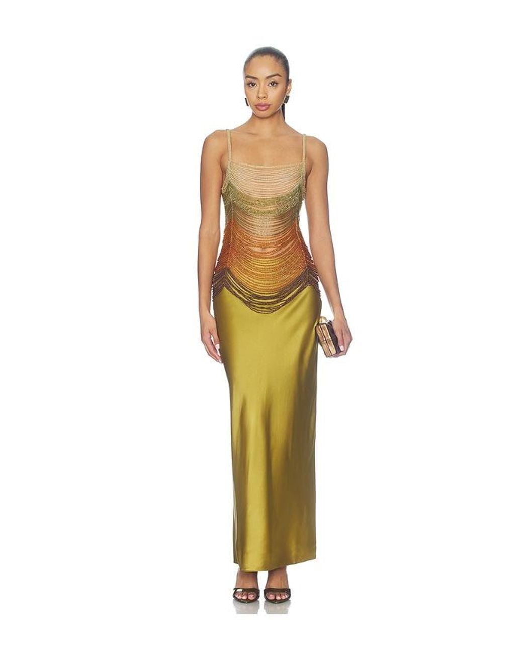 PATBO Brown Solar Embroidery Top