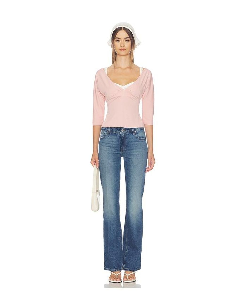 GOOD AMERICAN Blue Vintage Low Rise Bootcut Jean