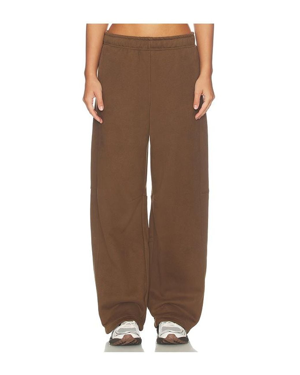 WellBeing + BeingWell Brown Robin Barrel Sweatpant