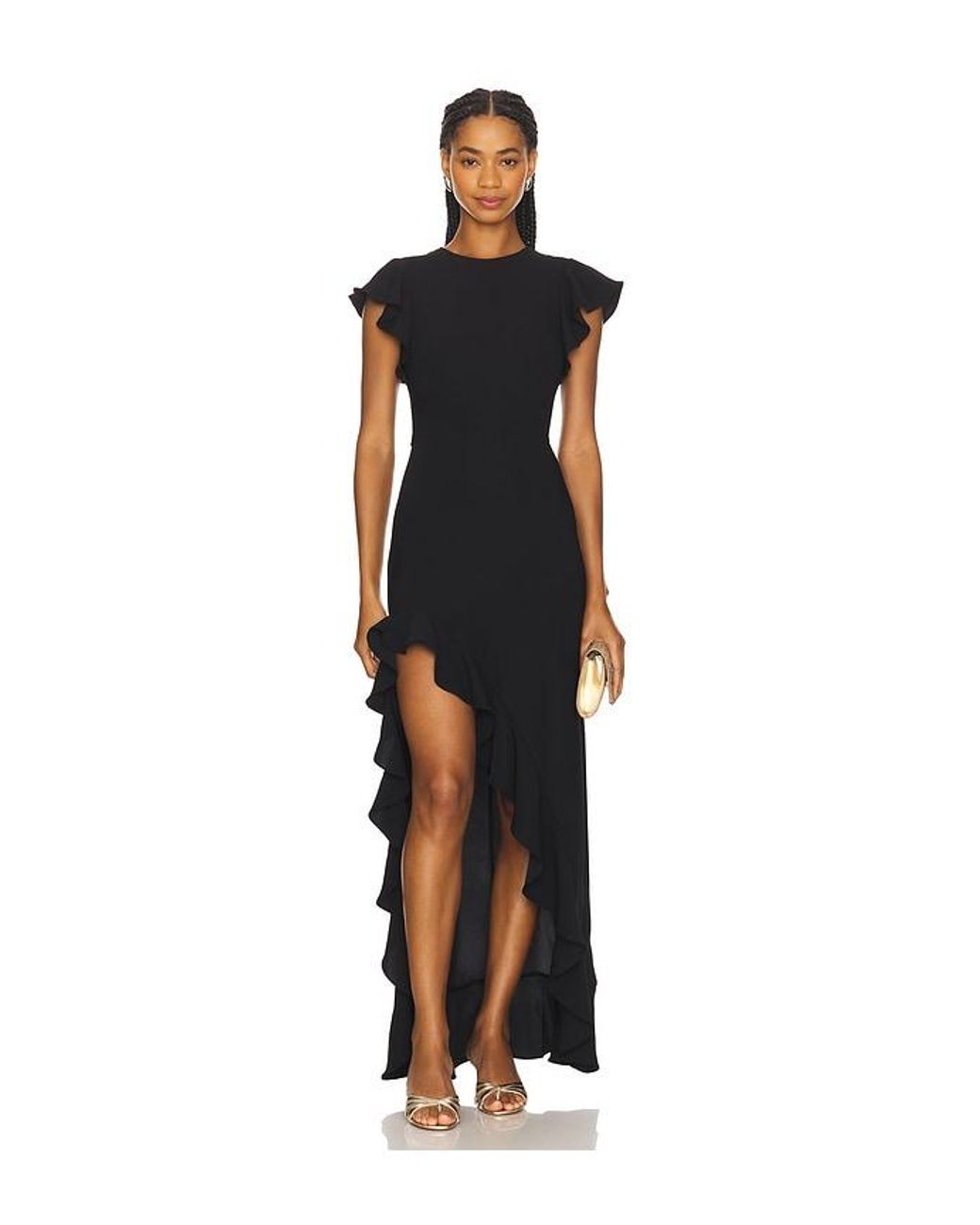 Amanda Uprichard Black Anarosa Dress