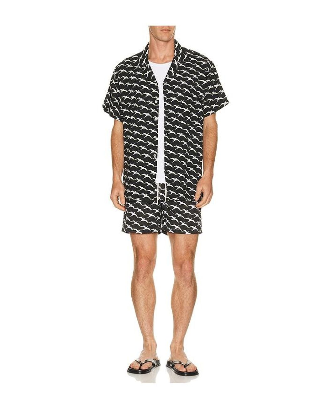ARRELS Barcelona Black Birds X Clara Arnus Camp Collar Shirt for men