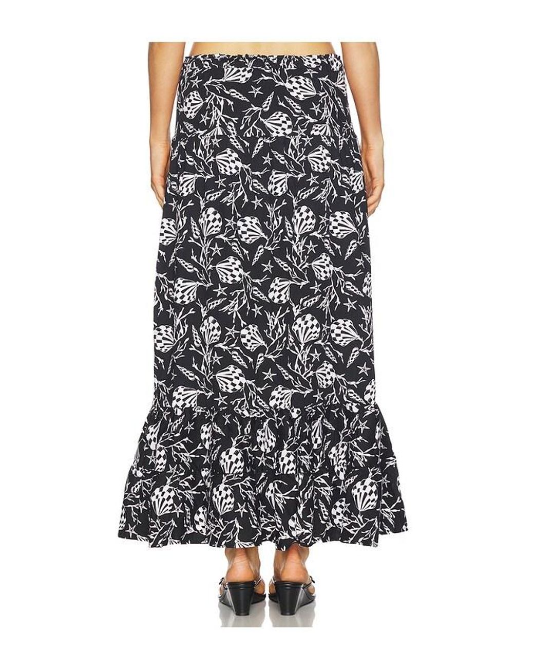 Peixoto Black Riley Maxi Skirt