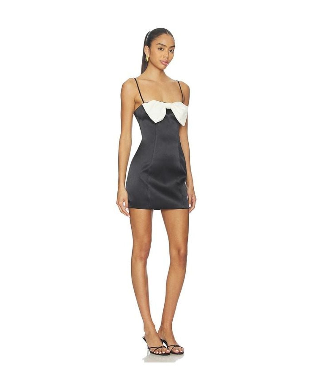 MAJORELLE Black Poema Mini Dress