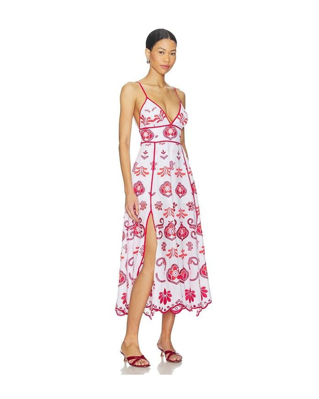 Charo Ruiz White Gardea Long Dress