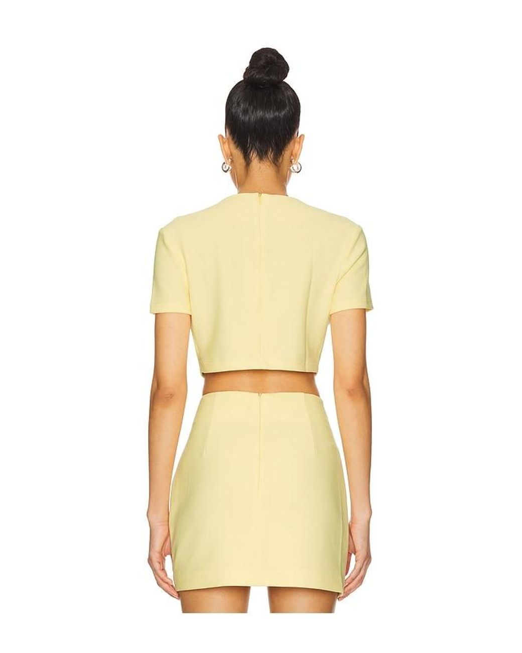 Lovers + Friends Yellow Reid Top