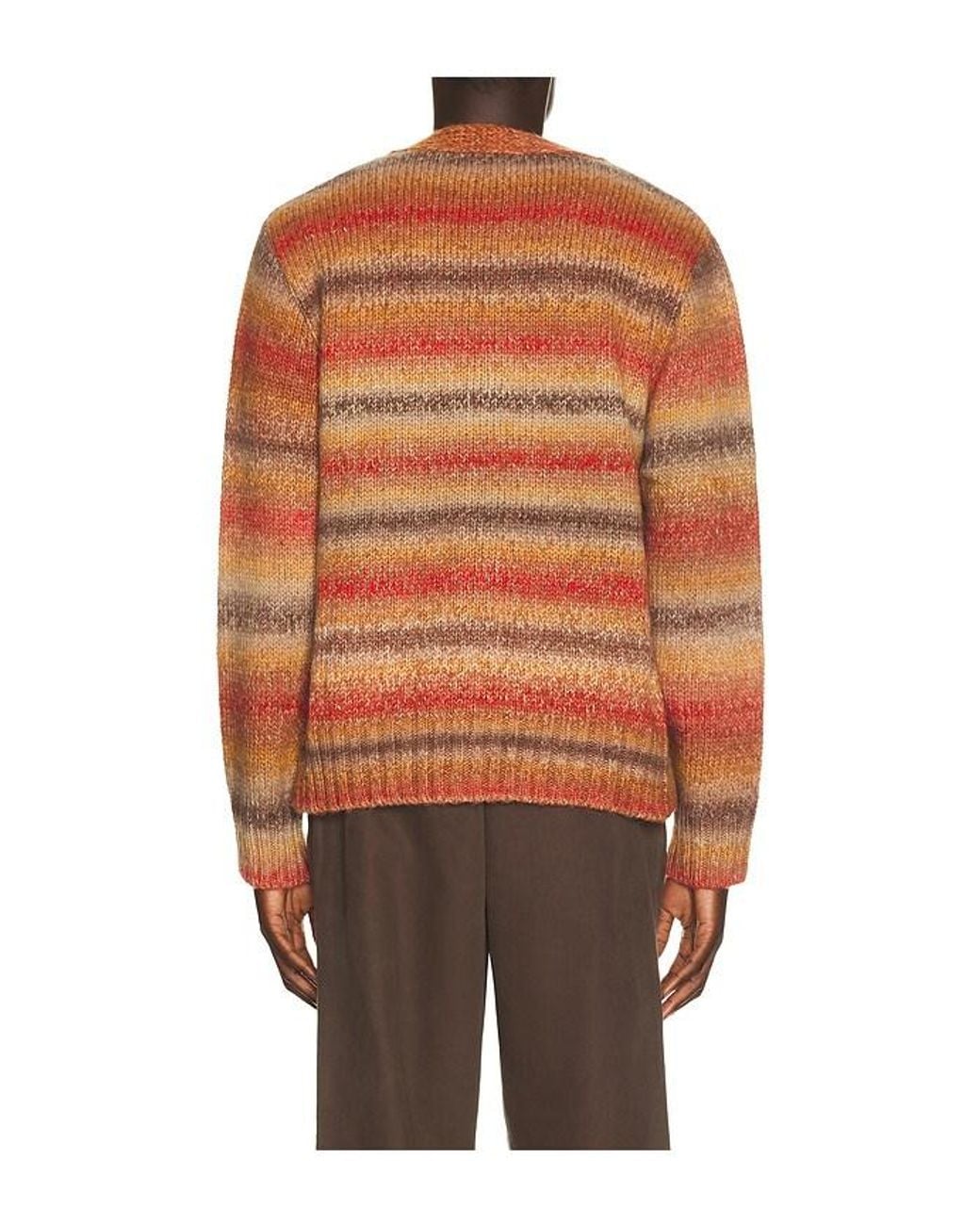 Far Afield Orange Buckley Cardigan for men