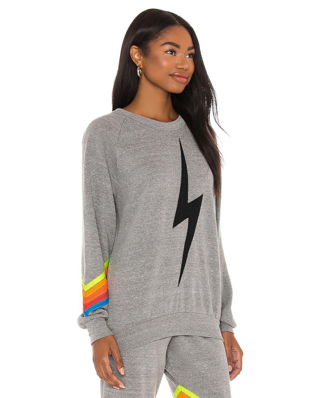 Bolt Stitch Chevron Crew Sweatshirt 