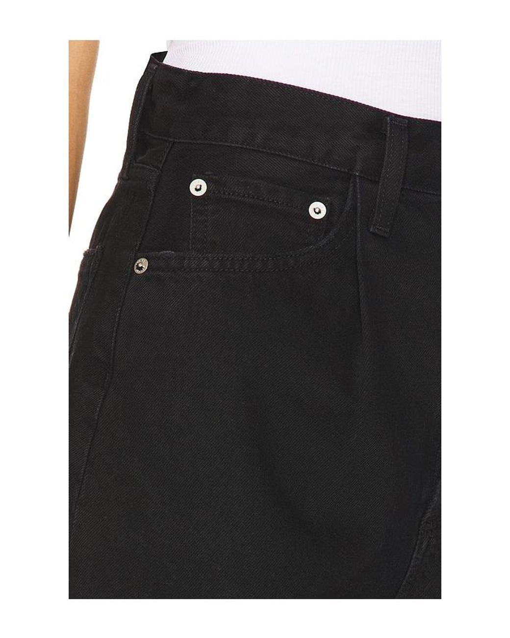 Agolde Black Rhoda Short