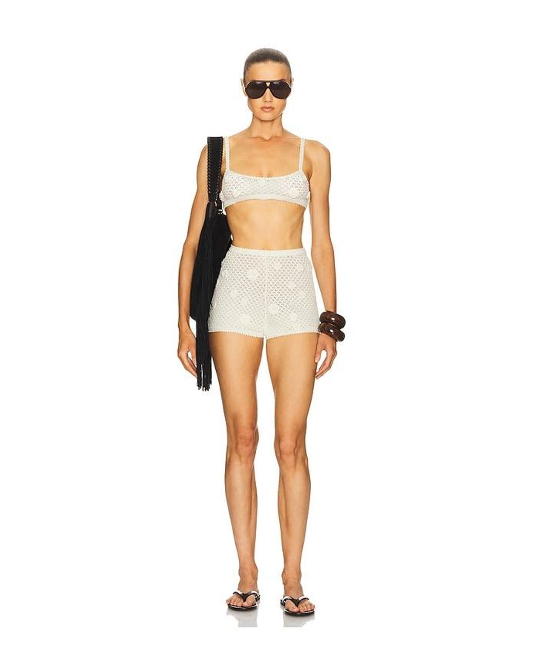 Helsa White Rieley Bralette
