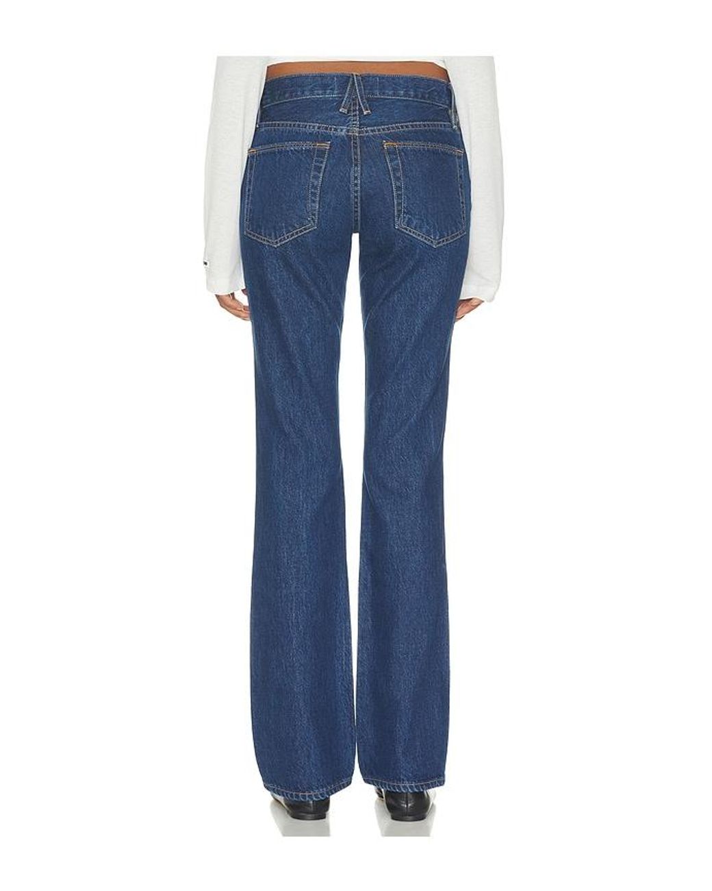 SLVRLAKE Denim Blue Jade High Rise Slim Boot Jean