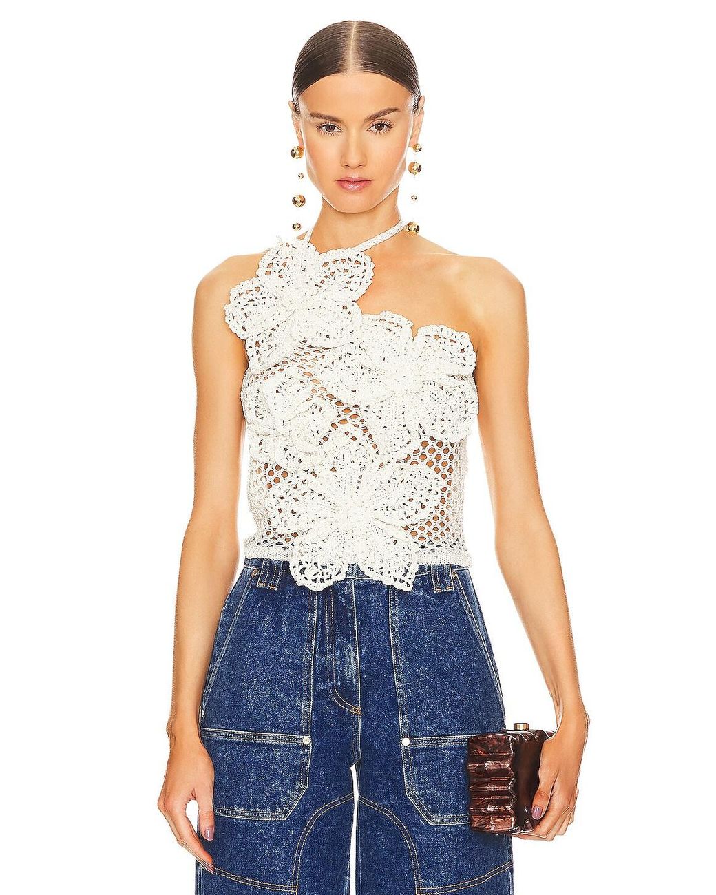 Cult Gaia - Carita Crochet Triangle Top