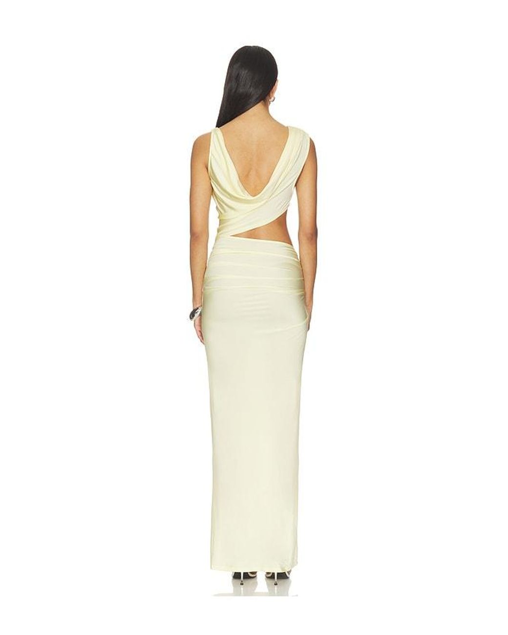Lovers + Friends Yellow Naia Gown
