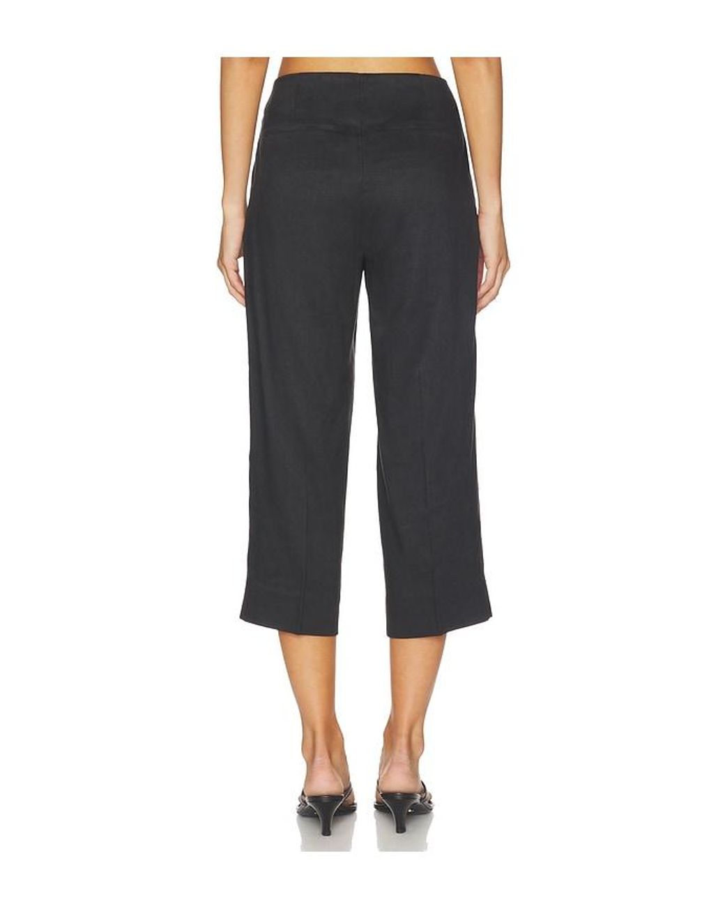 Theory Black Slit Capri