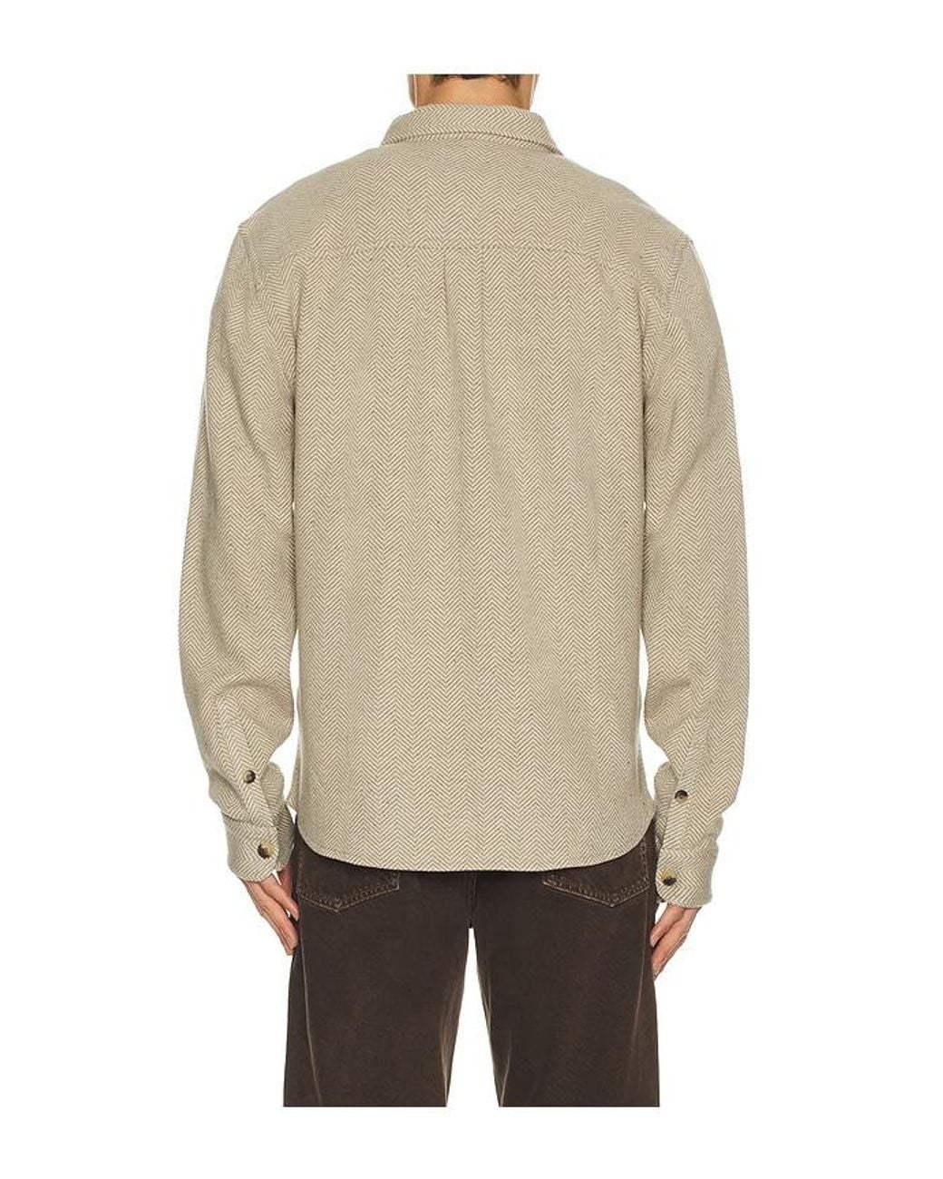 Marine Layer Natural Pacifica Stretch Twill Overshirt for men
