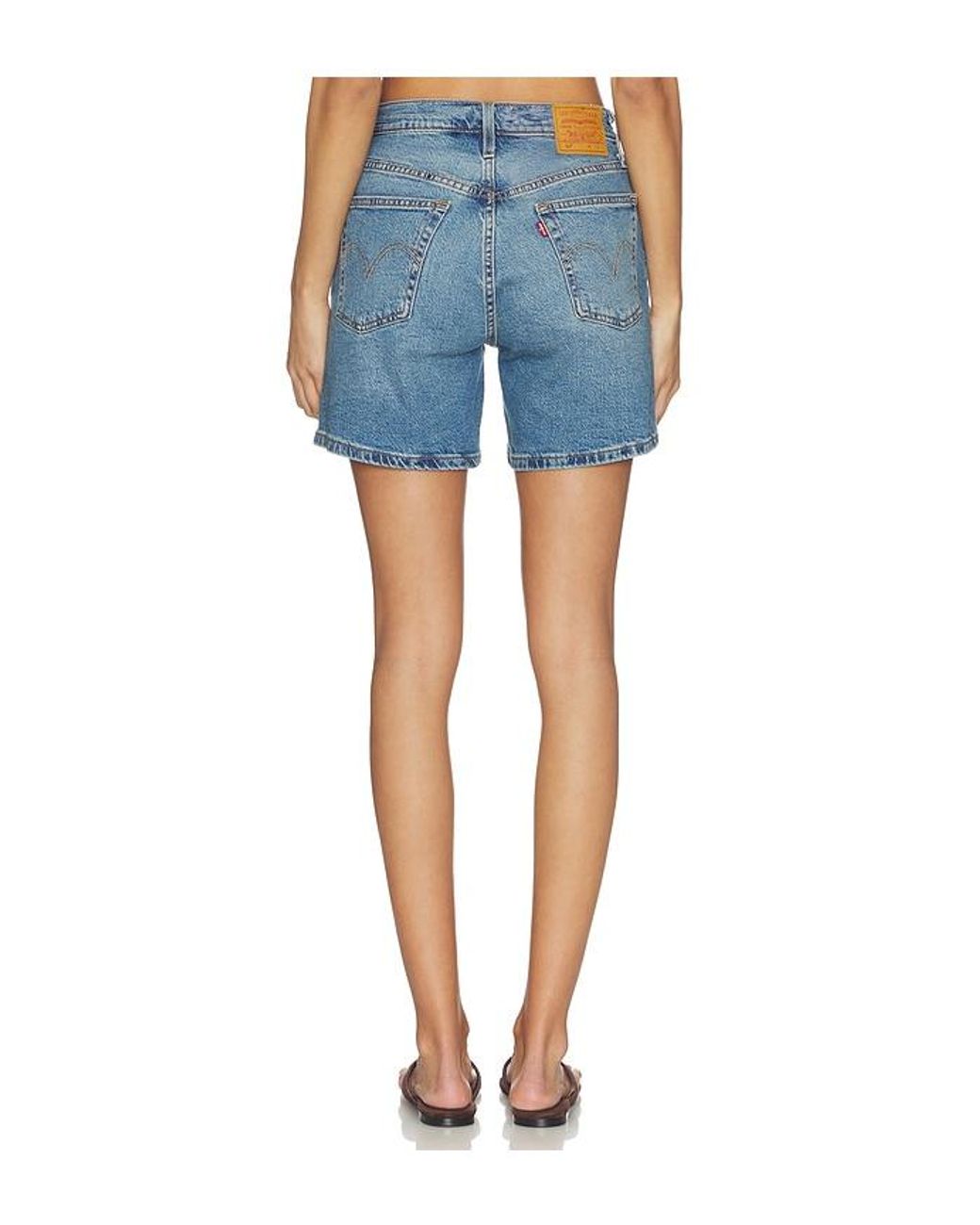 Levi's Blue 501 Mid Thigh Short