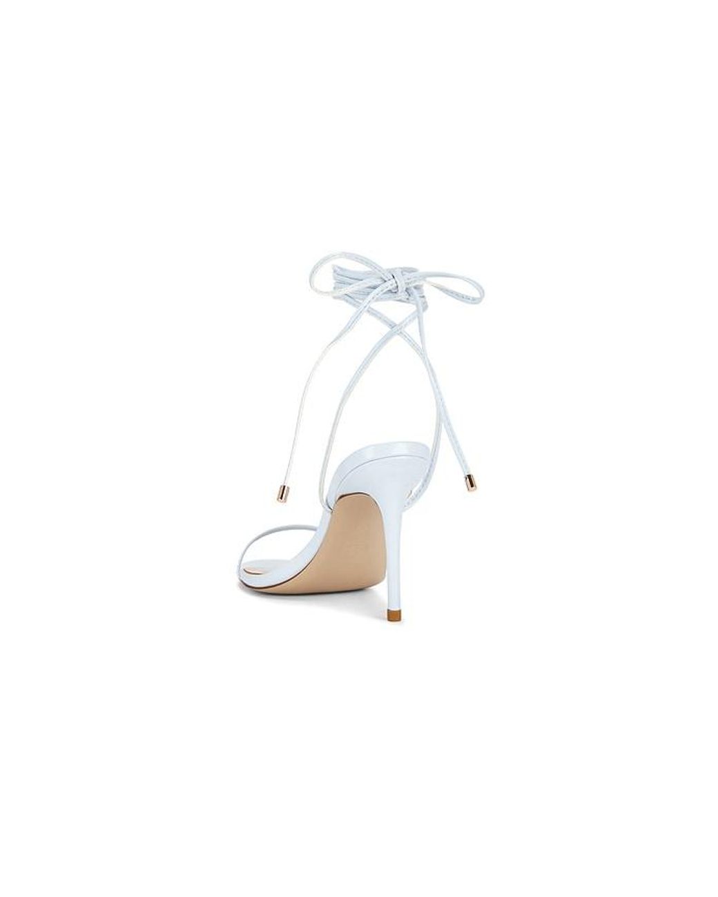Femme LA White 3.0 Barely There Lace Up Heels