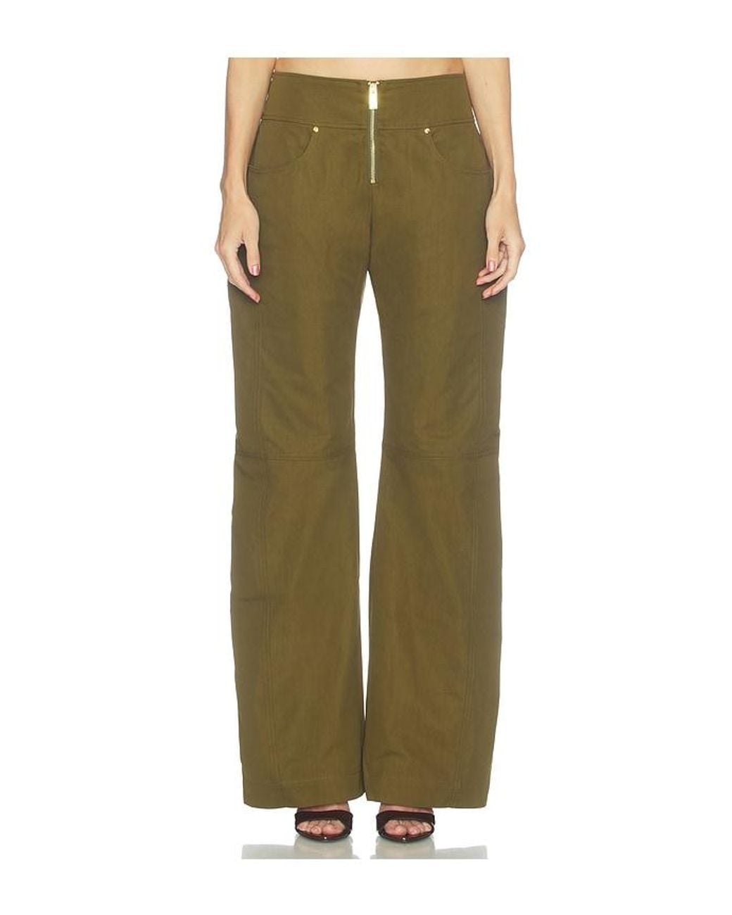 Camila Coelho Green Margo Pants