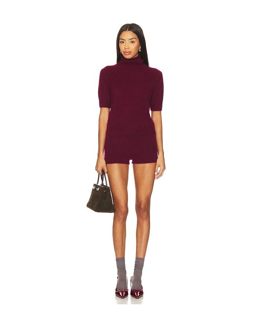 W. Cashmere Red Gracie Short