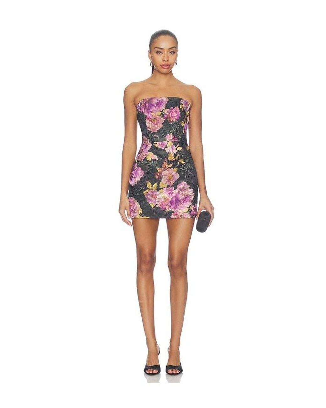 Hemant & Nandita Red Strapless Mini Dress