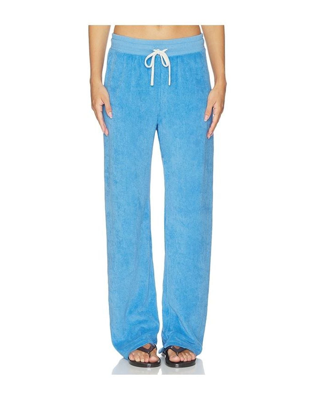 PERFECTWHITETEE Blue Eliana Loop Terry Drawstring Pant