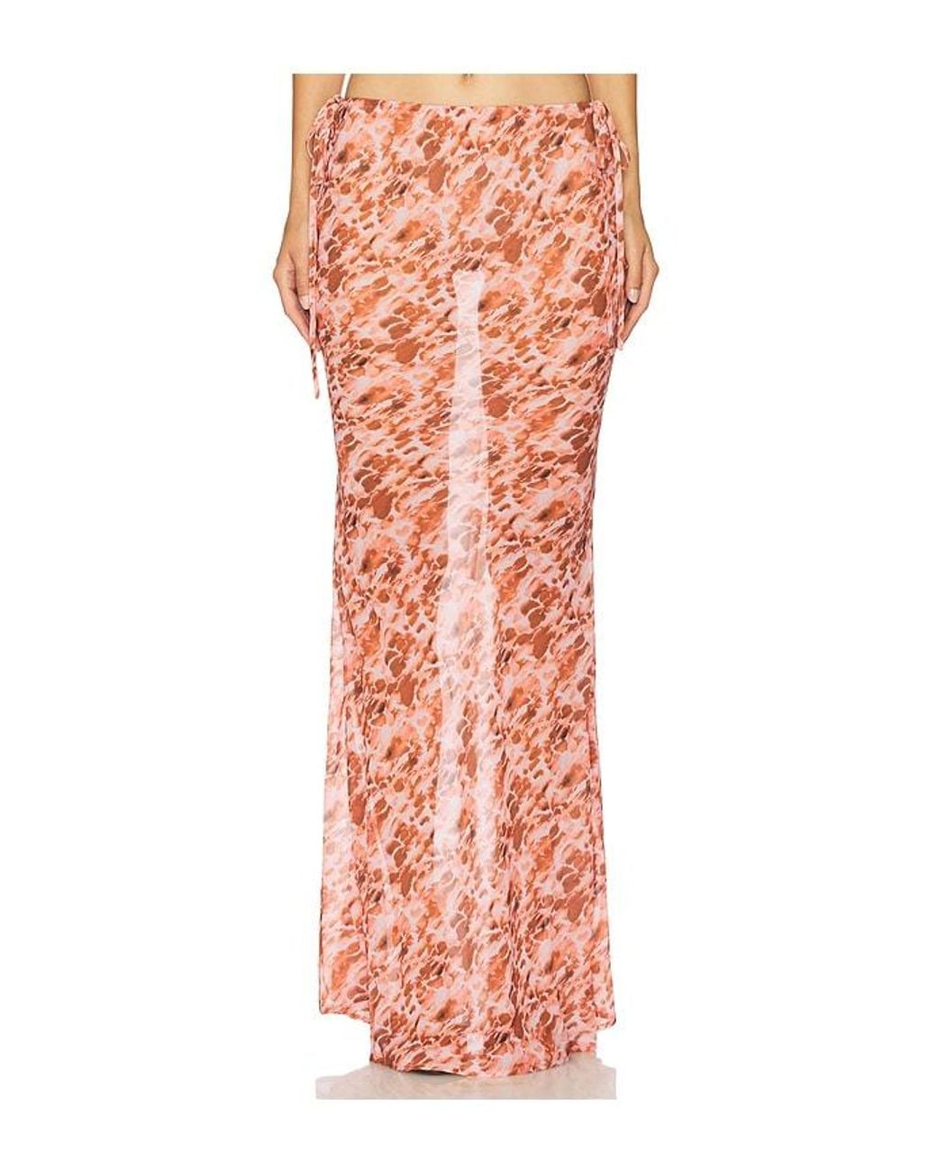 SNDY'S Orange St. Ives Maxi Skirt