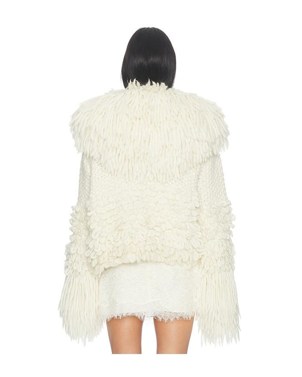LoveShackFancy White Ilyana Jacket