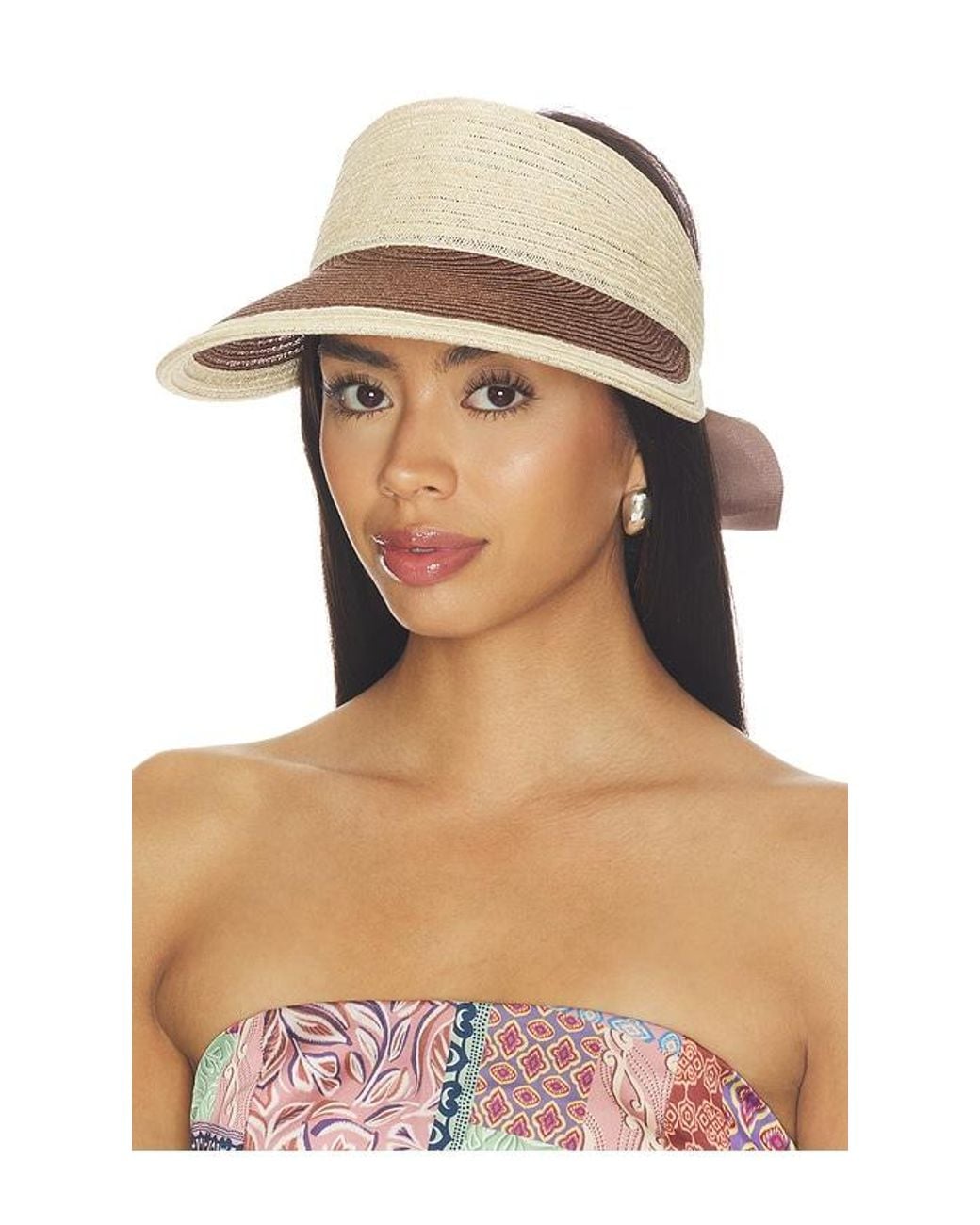 Eugenia Kim Natural X Revolve Ricky Visor Hat