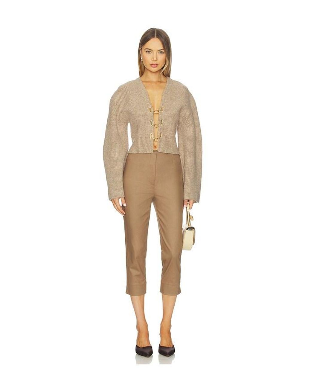 Cult Gaia Natural Mayalu Cardigan