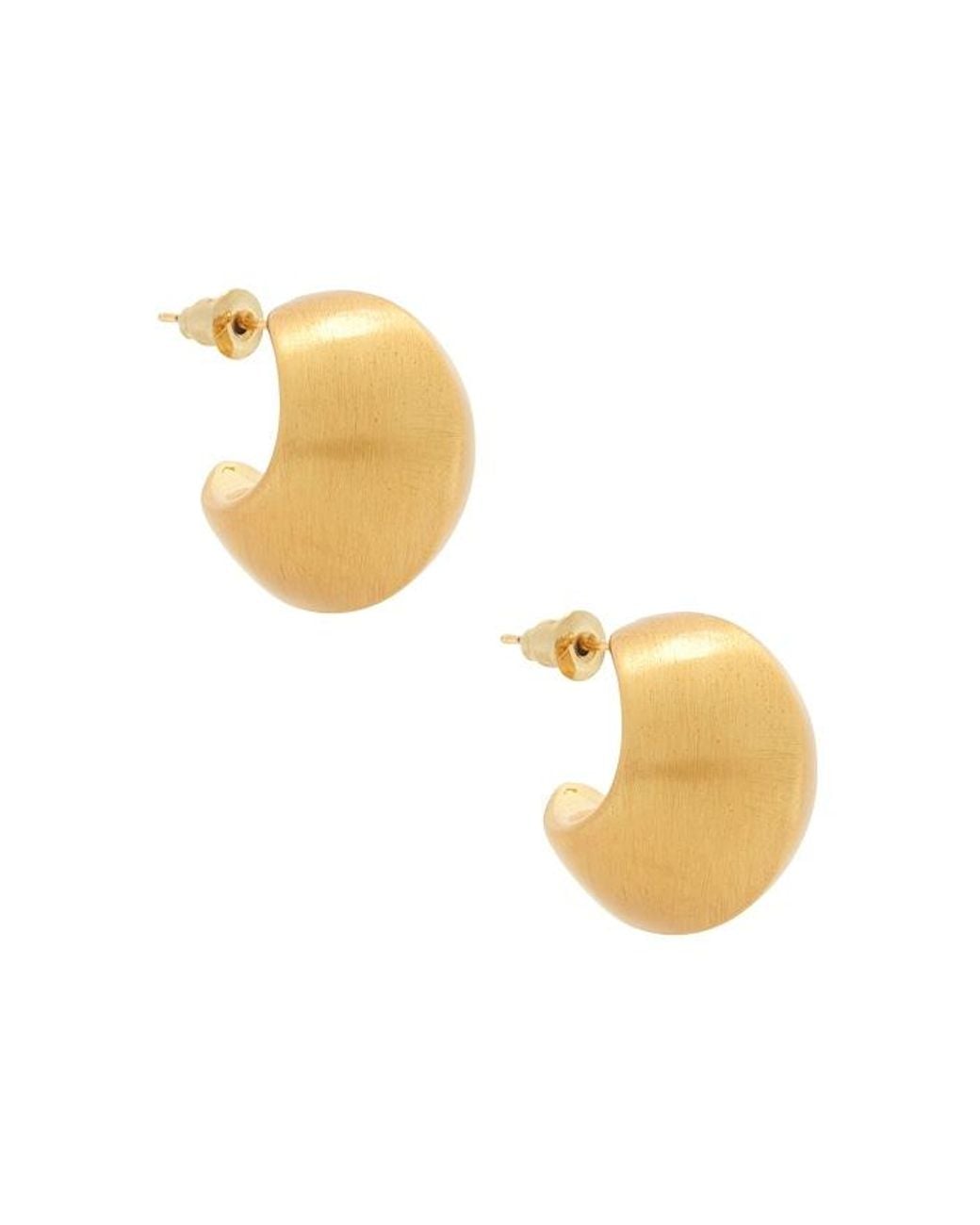 Casa Clara Metallic Justine Hoop Earrings