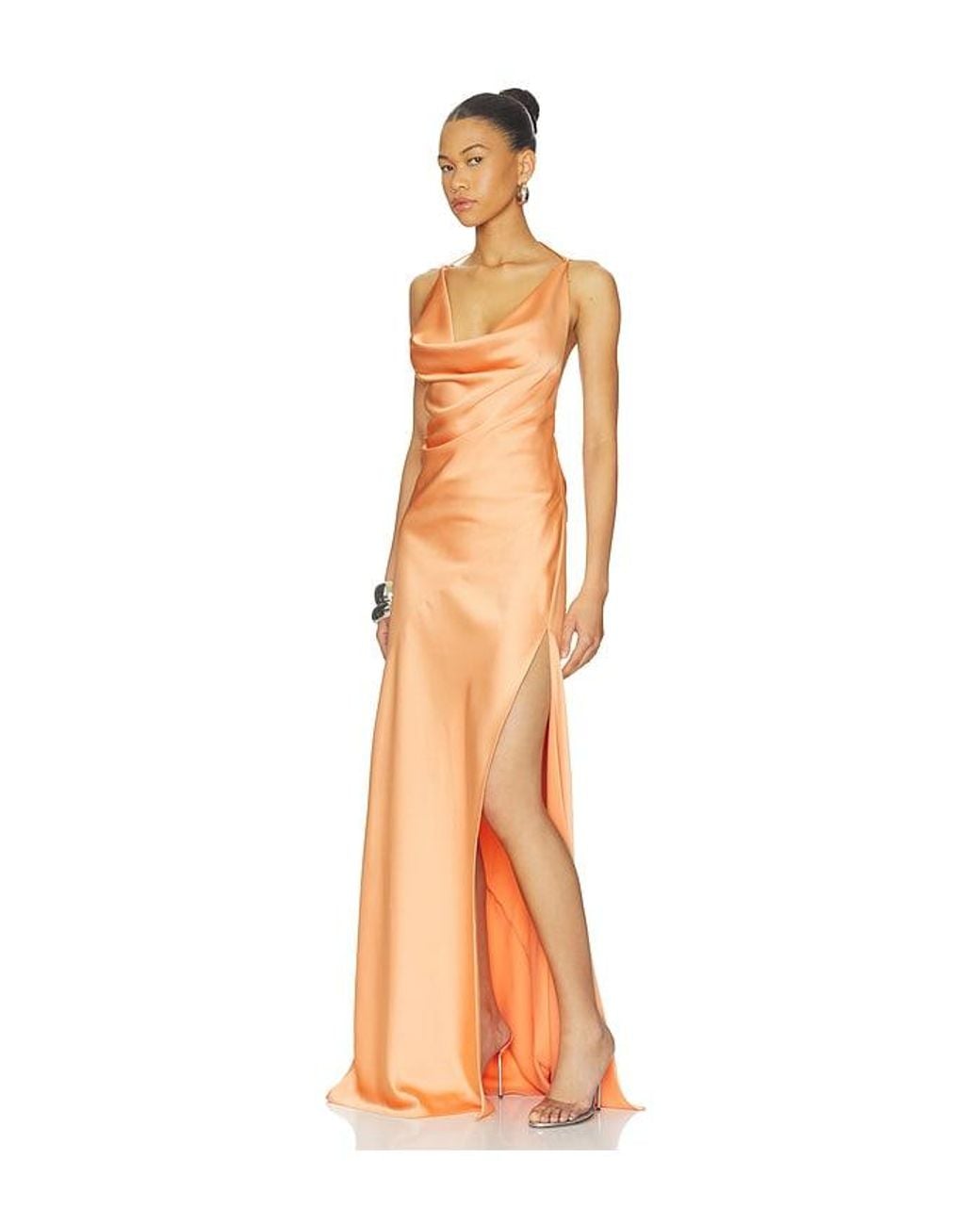 ANDAMANE Orange Vera Maxi Dress
