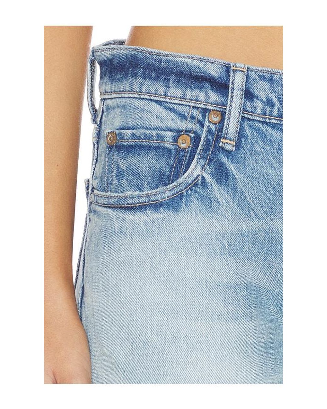 Moussy Blue Deland Slim Straight Leg Jeans