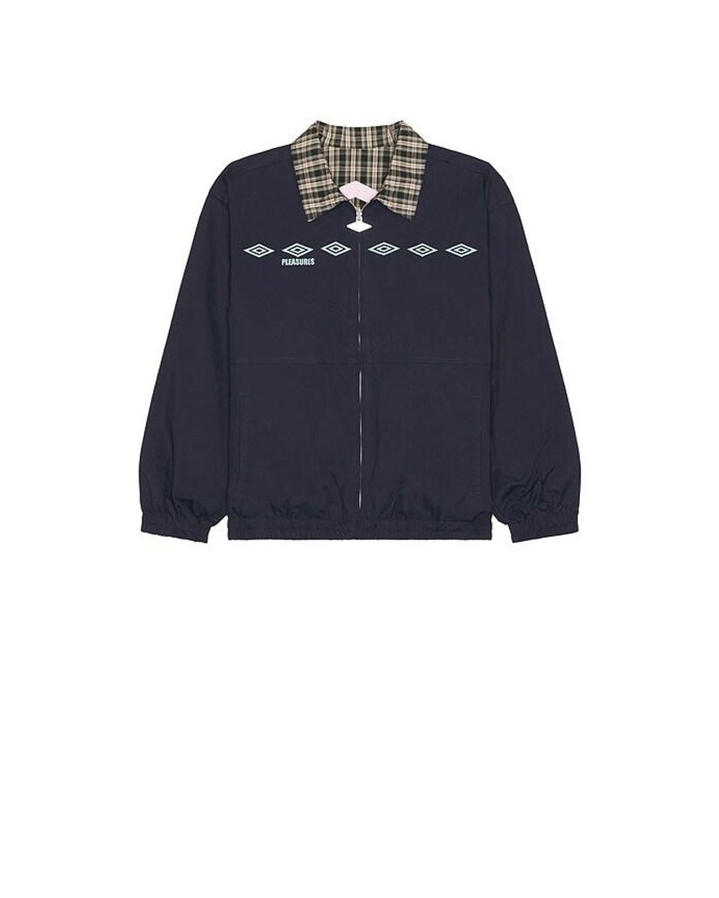 Pleasures Blue X Umbro Diamonds Reversible Blouson Jacket for men