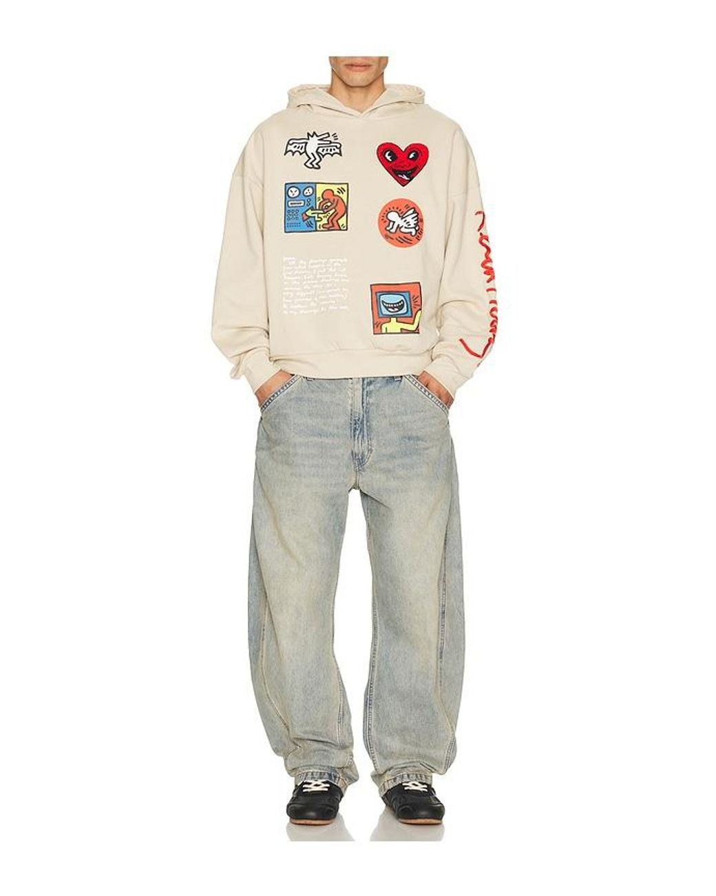 Reason Gray Keith Haring Hoodie for men
