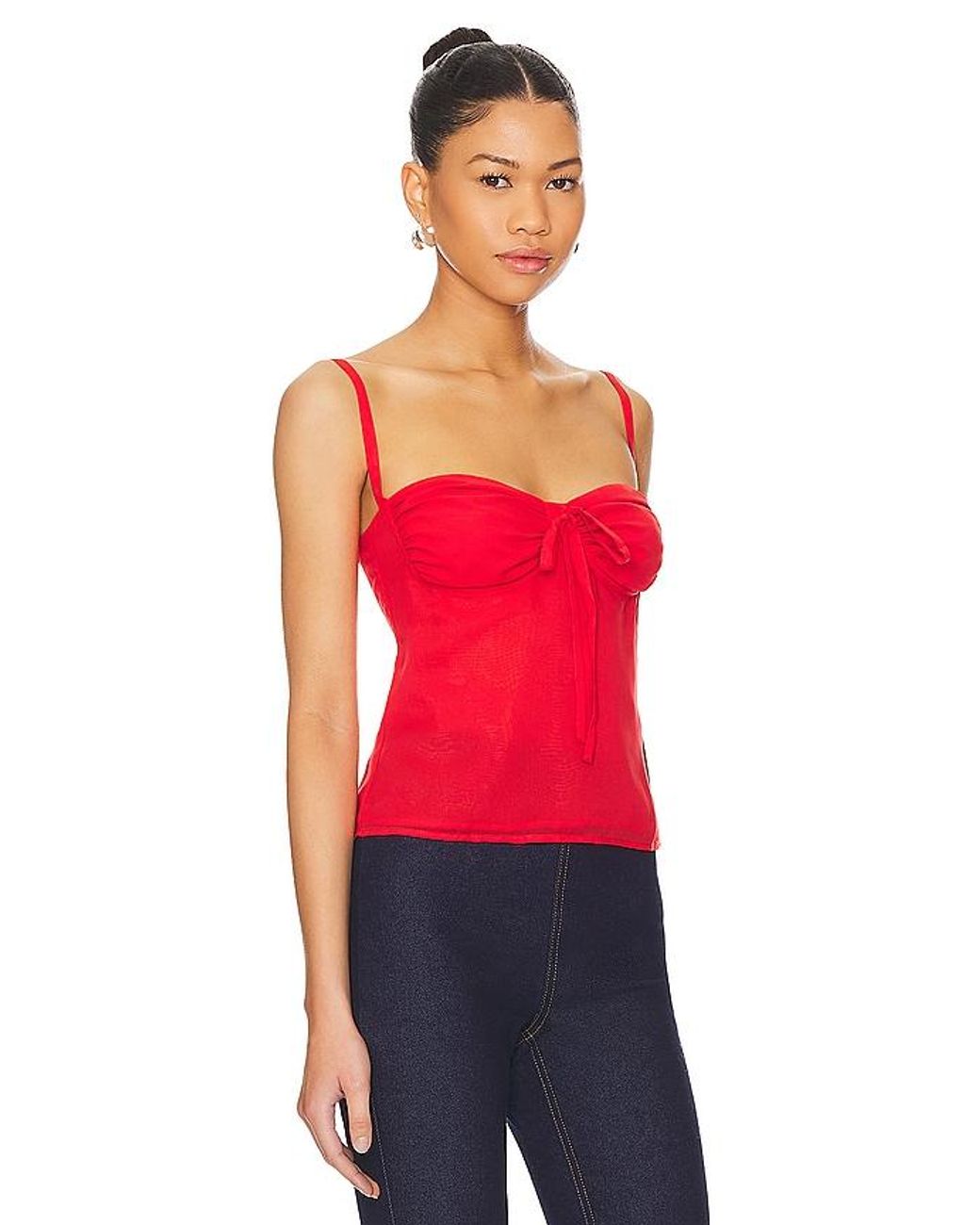 MORE TO COME Red Tamora Top