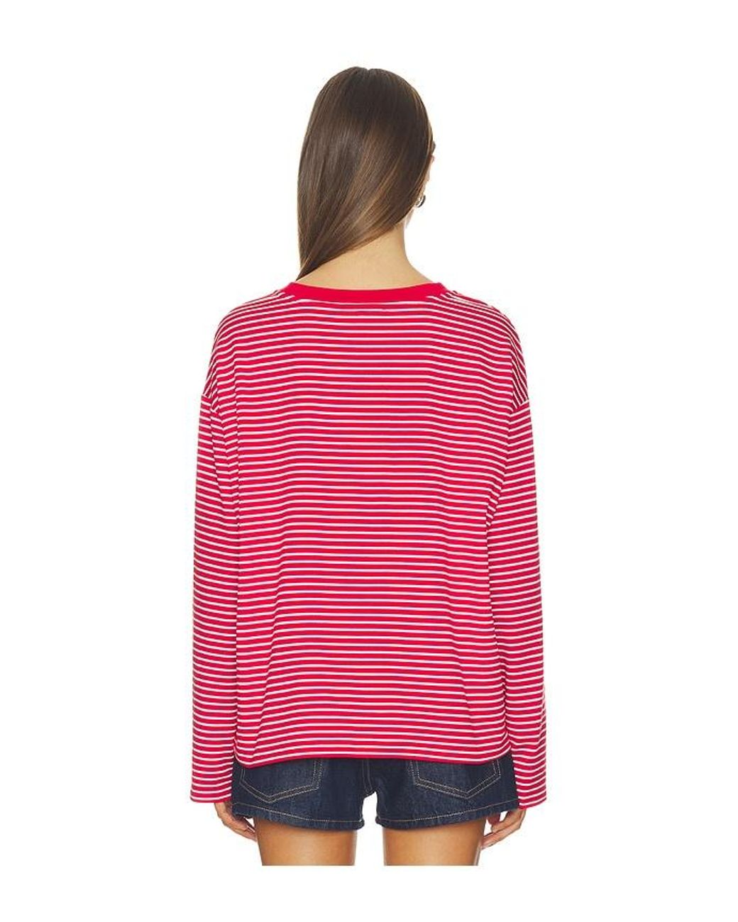 ALL THE WAYS Red Lily Long Sleeve Top