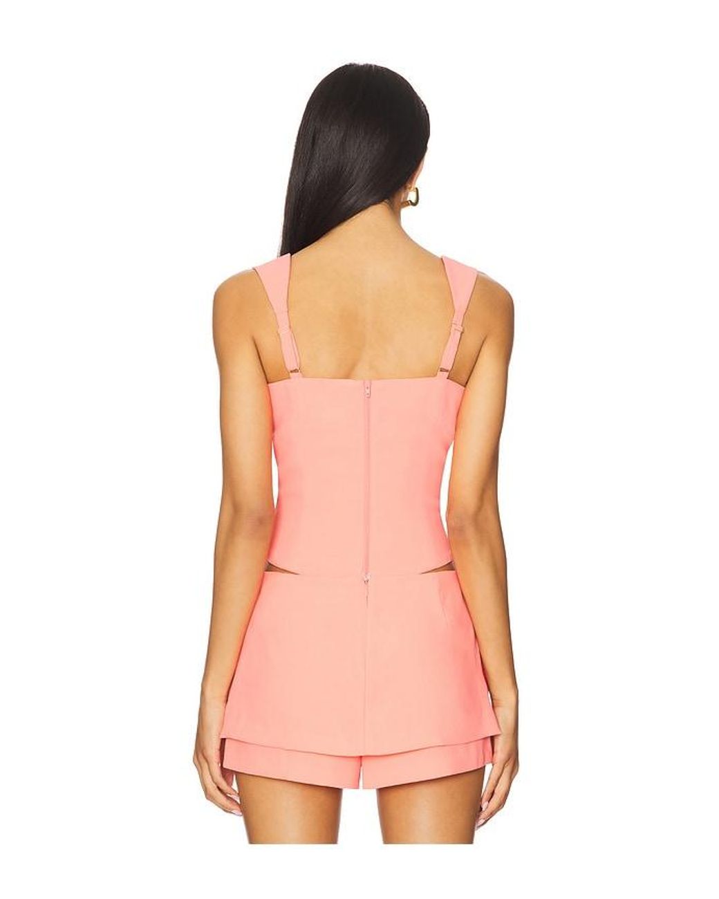Amanda Uprichard Pink Ceronne Top