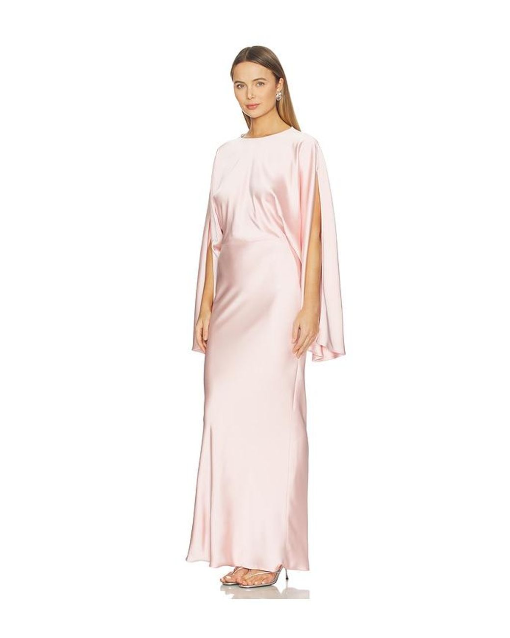 Norma Kamali Multicolor Reverse Obie Gown With Long Sleeve