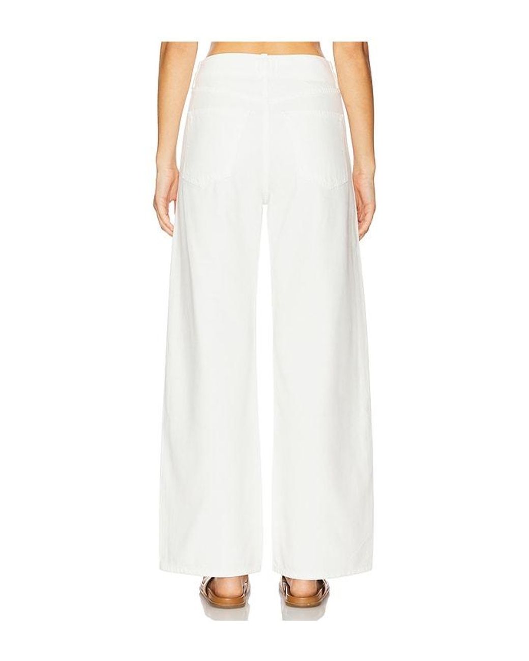 Citizens of Humanity White Boardwalk Trouser Jeans