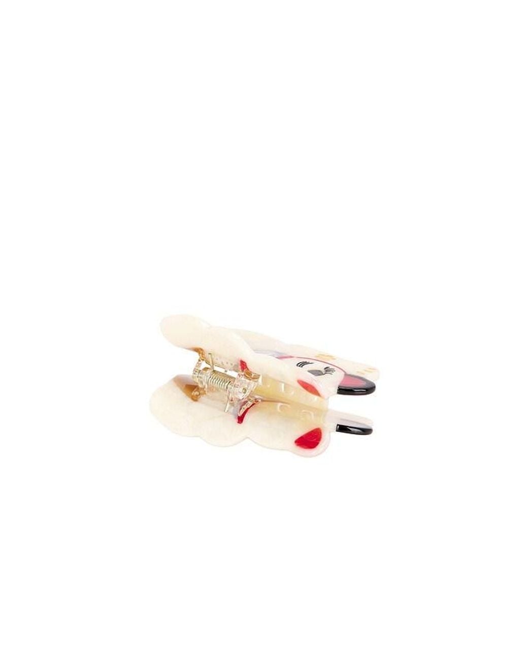 Solar Eclipse Multicolor Hand-Painted Maneki-Neko Cat Claw Hair Clip