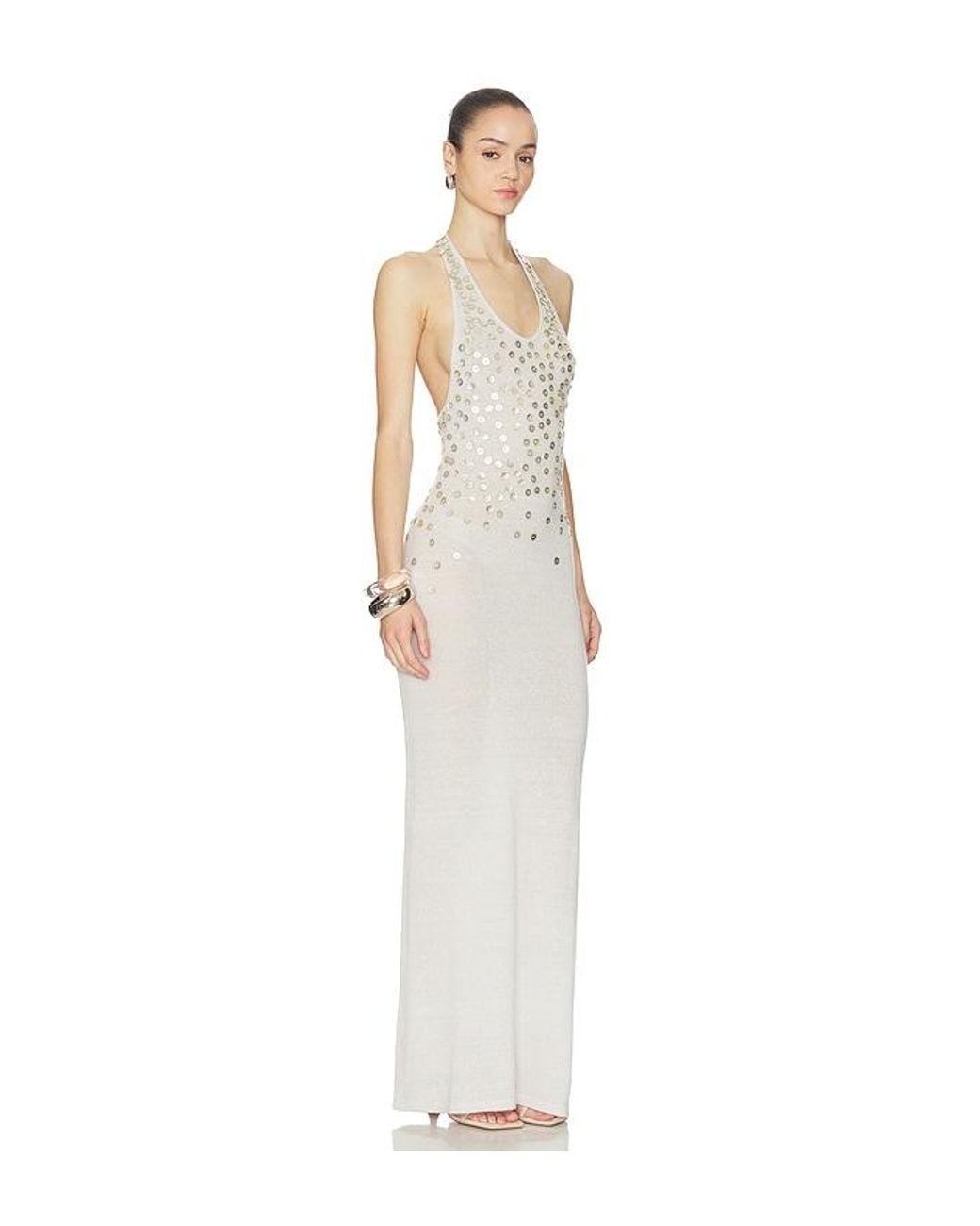 AYA MUSE White Oriel Maxi Dress