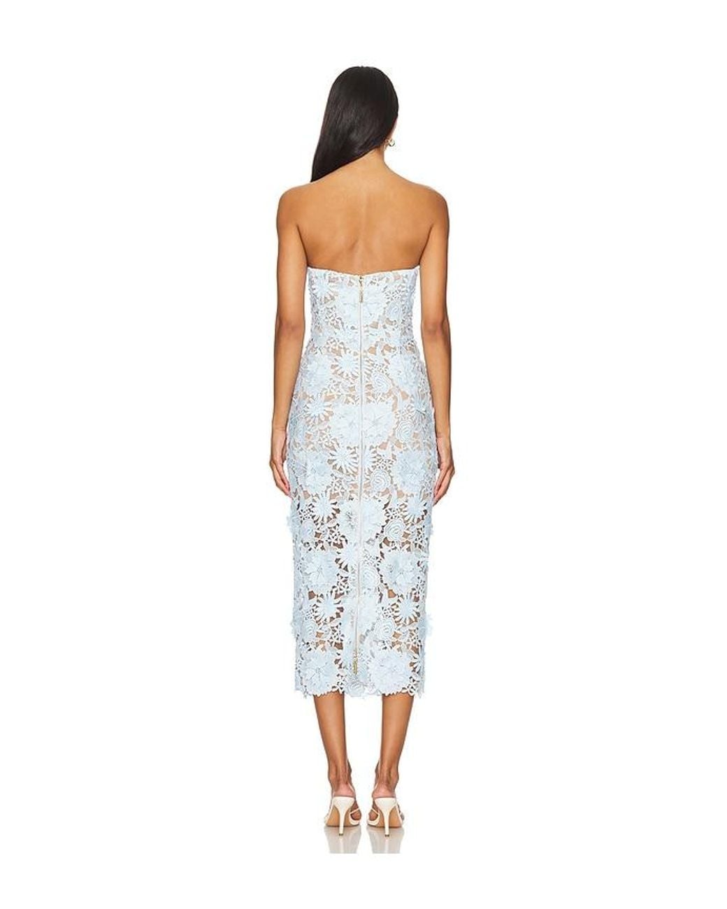 Bronx and Banco White X Revolve Jasmine Midi Dress
