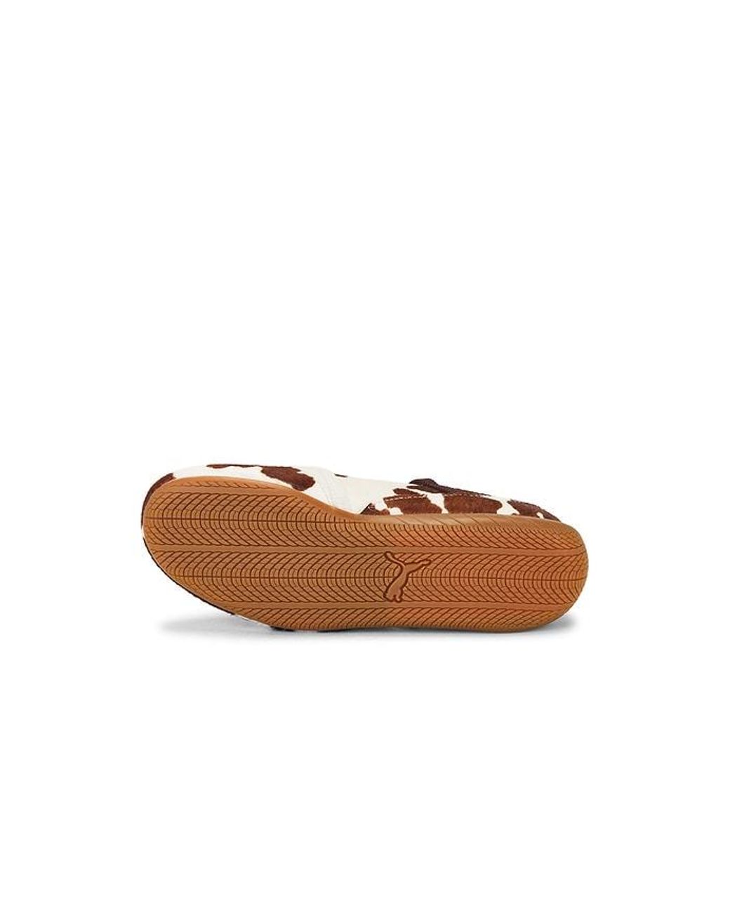 PUMA White Speedcat Cow Ballet Flat