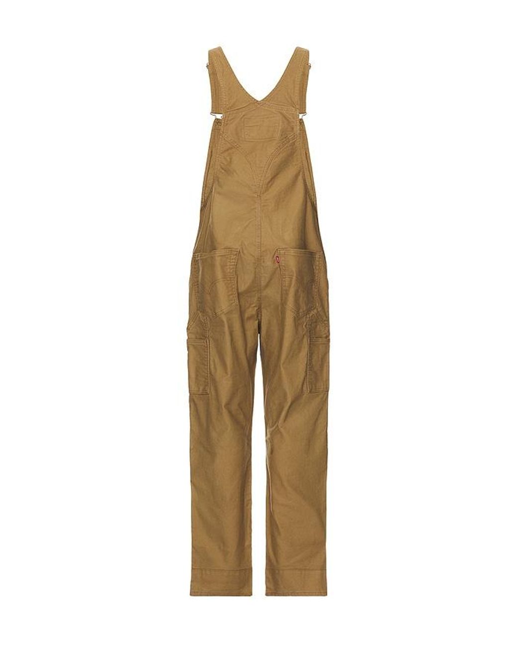Levi's Cotton Utility Bib Overalls in Natural for Men | Lyst