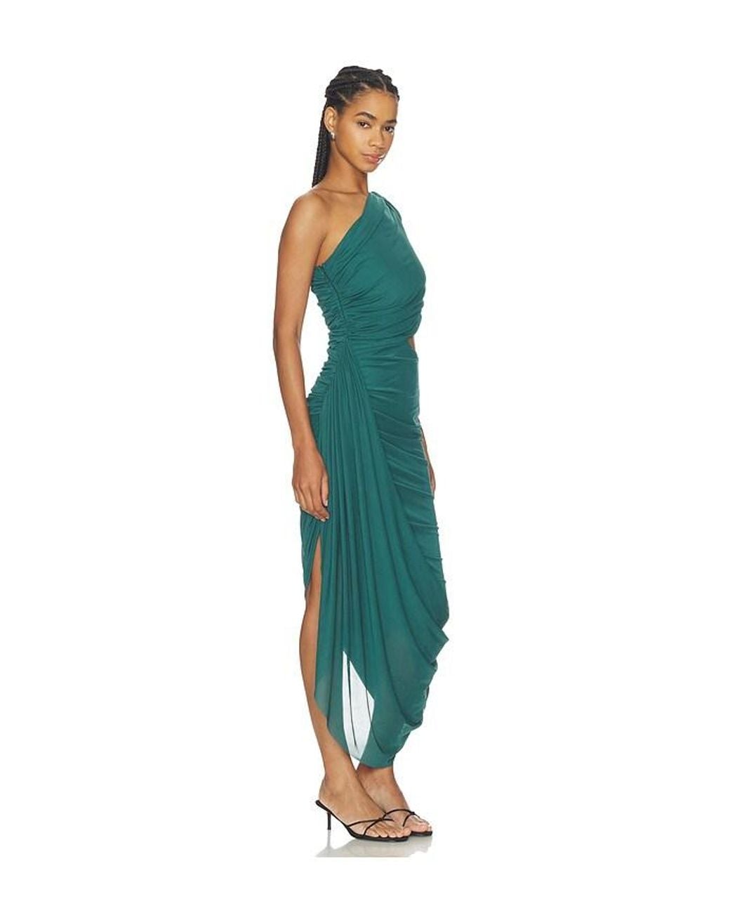Curaae by Elliatt Green Cleo One Shoulder Midi Dress