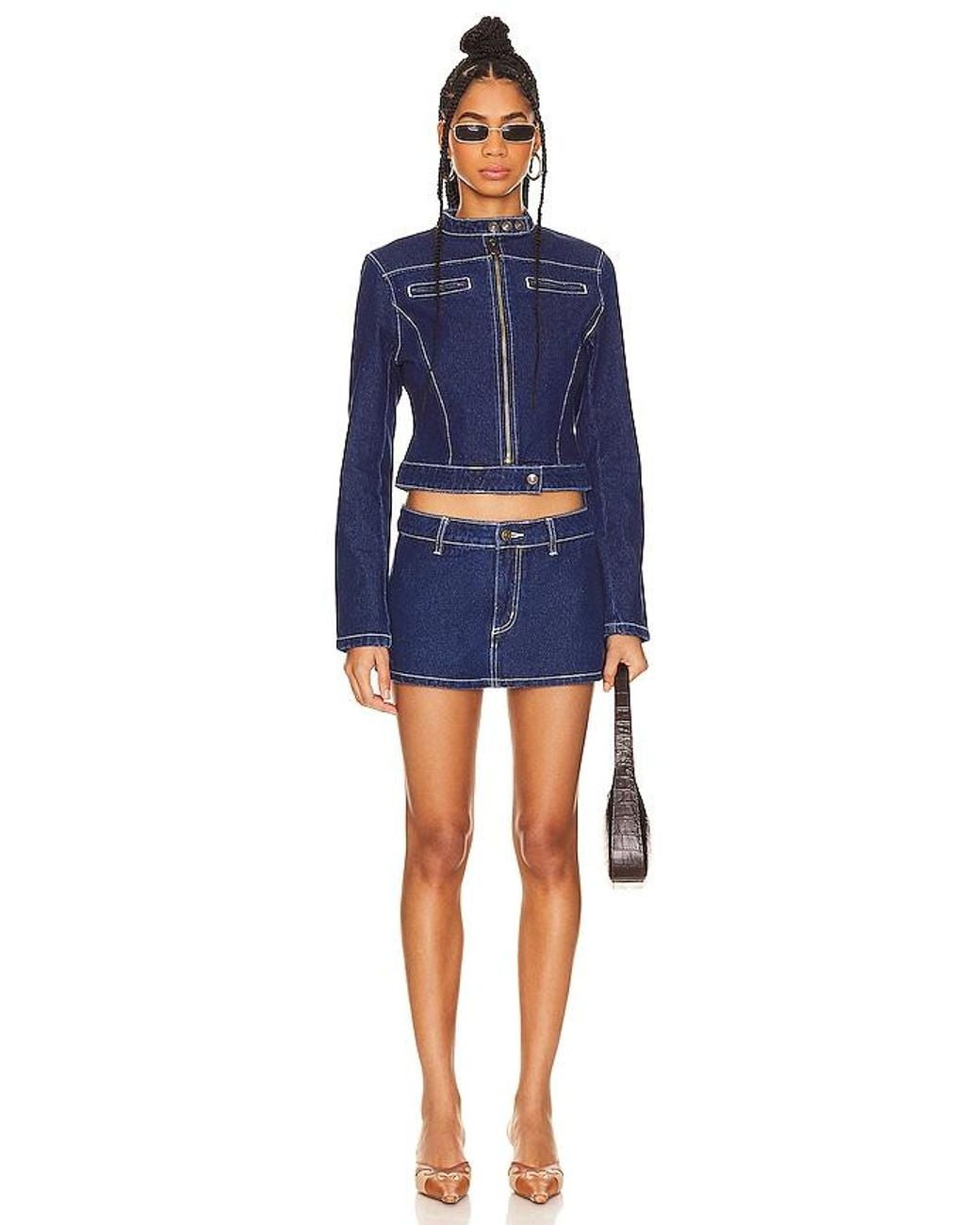 Lioness Blue Rhode Mini Skirt