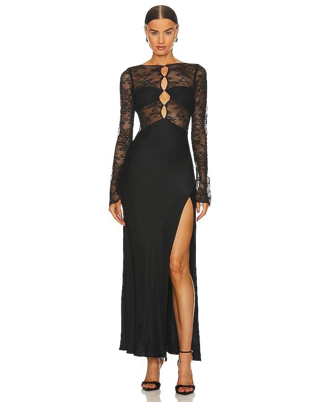 Bec Bridge Bec Bridge Nora Lace Long Sleeve Maxi Dress in