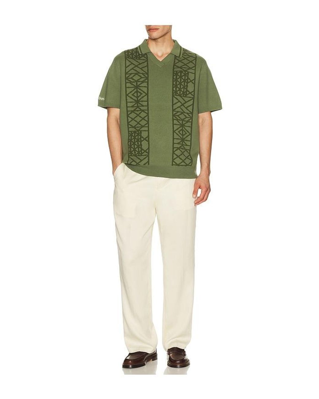 Malbon Green Habana Polo for men