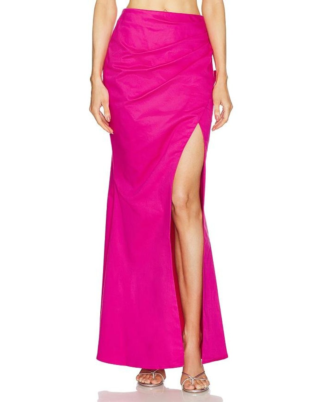 Michael Costello Pink X Revolve Zosia Maxi Skirt